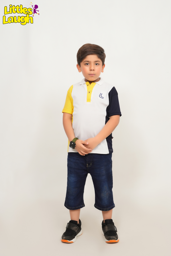 Boys Colorblock Polo Shirt